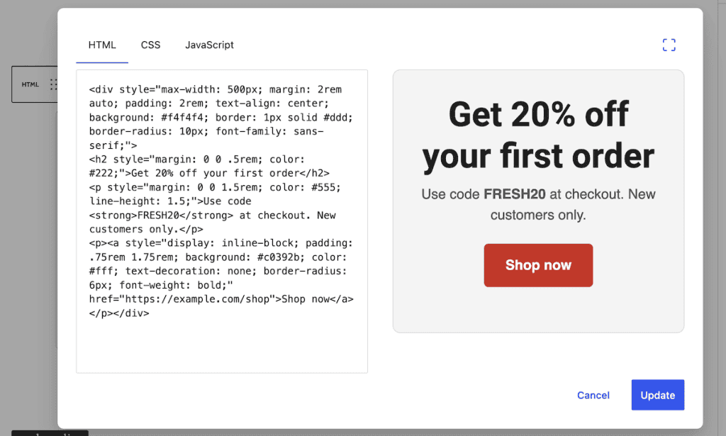 Classic To Block Editor WordPress Check Html Code