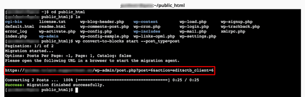 Classic To Block Editor WordPress Conversion In Terminal