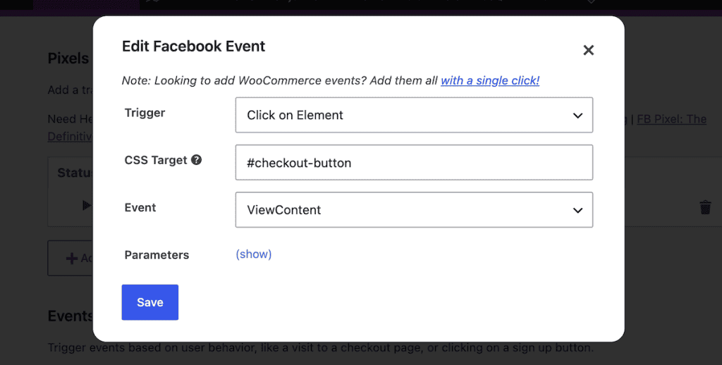 Facebook Pixel WordPress Add Event Pixel Cat