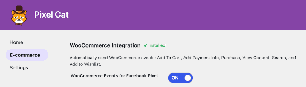 Facebook Pixel WordPress Pixel Cat Woocommerce Events