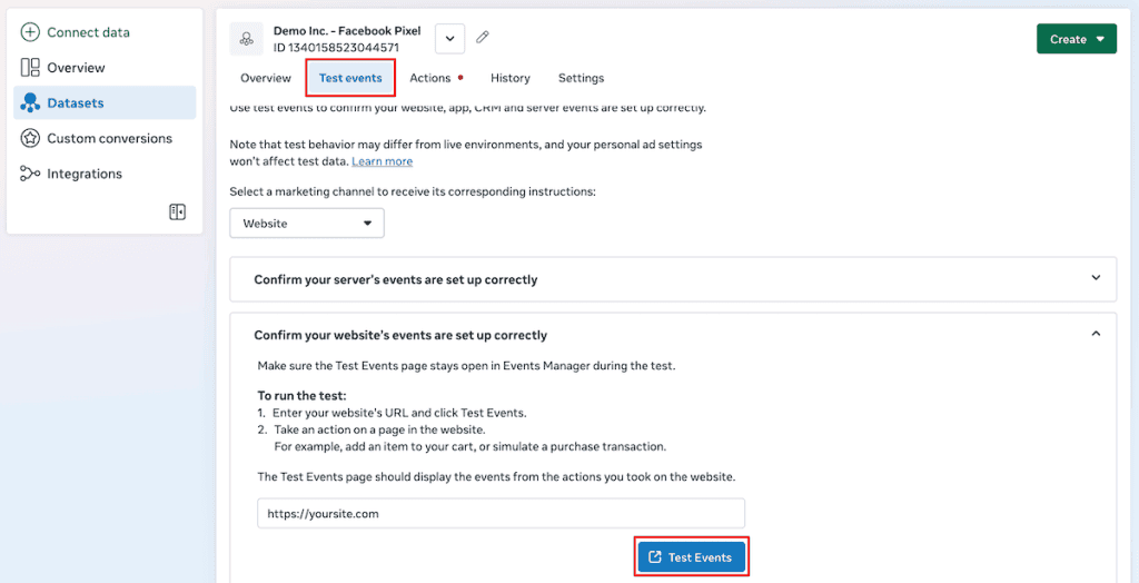 Facebook Pixel WordPress Testing Events