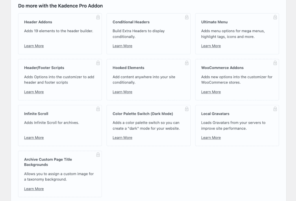 Kadence Theme Pro Blocks
