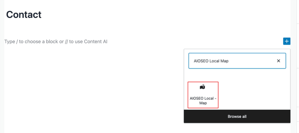 Aioseo Maps Block