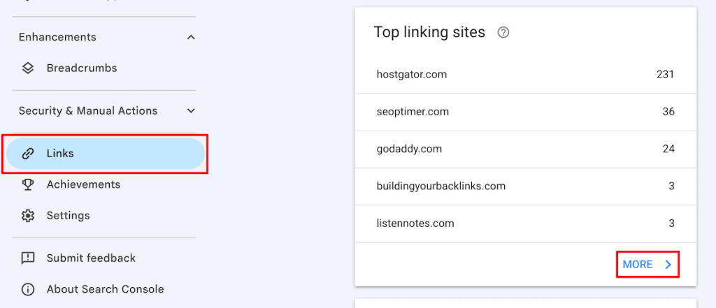 Disavow Links Google Search Console Links