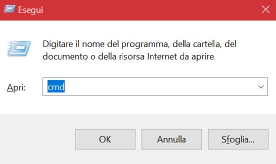Esegui Cmd