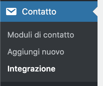 Contact Form 7 Integrazione