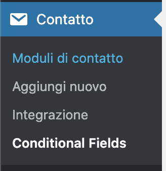 Impostazioni Conditional Fields